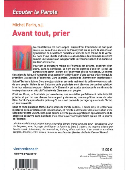 Avant tout, prier